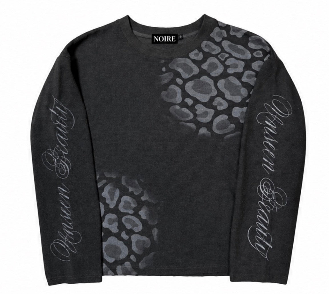 BLACK SNOW LEOARD THERMAL