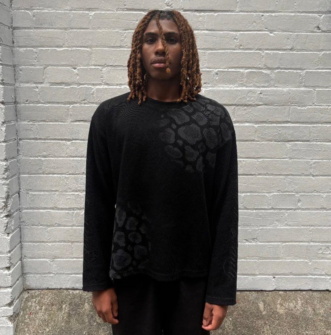 BLACK SNOW LEOARD THERMAL